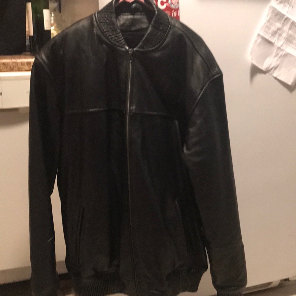 Black  xl Genuine leather Coat
